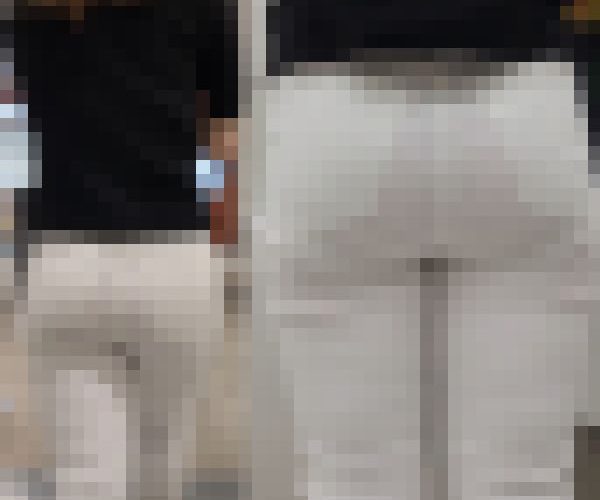 【ホワイトスキニー】パンティーが透けて丸見えの金髪お姉さん