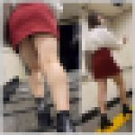 【4K縦画面】タイトミニスカートとムチムチ生足