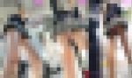 【縦型動画】ミニスカ制服娘は何色の生パンツ？ 2日連続盗撮電車（3）吊革に掴まるJKちゃんを下からパンチラ盗撮編