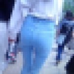 超スーパーモデル級のスタイル抜群ハイスペック清楚美女がデニム履いて歩く姿にフル勃起