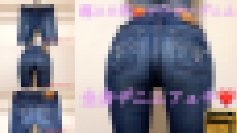 【変態素人モデル】美尻☆ジーンズ?超エロ尻！勃起させるmoussyスキニーデニム尻