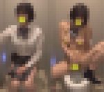 デパートのトイレでこっそりオナニーしちゃうJK107