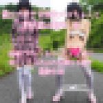 露出大好き変態娘メロちゃんと 野外露出散歩03 道端でパンツおろしてくぱぁ? 眩しい！ふわふわな萌え下着で 露散歩 03