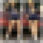 超絶ミニスカ・美女で勃起寸前！超絶S級制服美女のエロ過ぎる対面ミニスカ生脚548