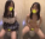 デパートのトイレでこっそりオナニーしちゃうJK133