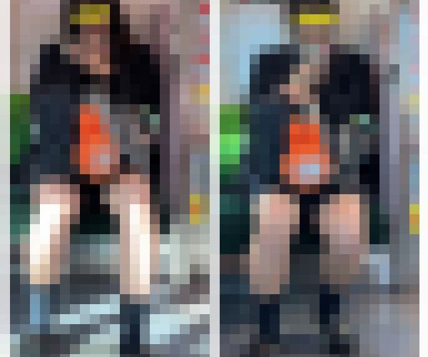 髪を下ろして堪らない！S級制服美女のエロ過ぎる対面ミニスカ生脚551