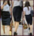 【198】長身の夏服OLさんをバック、サイド、フロントから！