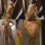 【再販】激やばっ モデル級な美人妻のシャワーをこっそり隠し撮り つるつる美肌のロケット美尻＆パイパンおまんこまで丸見え