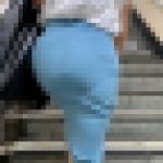 【再販】【OLシリーズ】ブルーのスカートを履いた若干ギャルっぽい女！でも肉尻最高！【218】