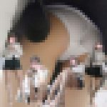 【撮⑧】重ね忘れたの！？モデル体型の美女は超ミニ丈、その中身は…