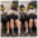 仲良し制服美女のエロ過ぎる対面真上からのミニスカ生脚567