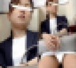 【再販】(電車対面）(顔出し)純白タイトミニワンピをお召しになって…パンストあんよをくぱぁ～っとひらいちゃう…ハイキャリアなOL奥さまを