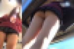 制服女子のパンチラ15　黒だけどものすごい食い込みだと追いかけちゃうよね編