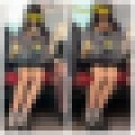 S級制服美女のエロ過ぎる対面ミニスカ生脚569