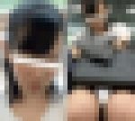 (電車対面）(顔出し)電車の心地良い揺れに合わせて…頭を右へ左へ…うとうと…うとうと…無防備なお顔を見せちゃうOLお姉さんを観察