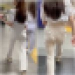 【再販】《４K・高画質》 No.770「キラキラ女子！超美脚にレース柄のエロPが透ける白パンツ」