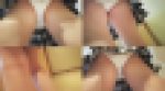 【再販】バイト終わりの制服J● パンチラ ローアングル＆緊張のスカートめくり