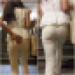 【再販】No.842「ピンクTを見ないで！絶滅寸前の白スキニーパンツスタイル」