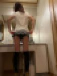 【ひらミニ】なんか見えてるスレンダー女子