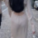 【再販】【再々編集】白ニットワンピの清楚なお姉さまのパンティーラインがクッキリ！！