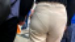 【4K60P街撮り】最高のPライン透けのムチ尻ちゃん！