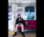 激エロPのミニスカJK＊そそる太腿に興奮しつつエスカでPがっつり撮