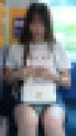 【10月14日まで顔モザなし】ハイパー美人!!!!足長でデルタゾーン広くて丸見えなデニムミニＴバック[4K動画][顔出し][ドア