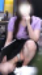 色白爆乳お姉さんはパンティーも白？　積極的パンチラに大満足！