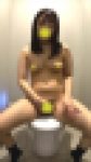 デパートのトイレでこっそりオナニーしちゃうJK165　垢ぬけてない純朴J〇がエッチな声を漏らしながらクリイキ