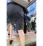 【411】キラキラ輝く夏の高身長OLさん！脚長見事なスタイルの階段登り！
