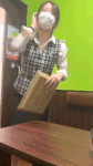 【街中のパンチラ激写vol.4】カラオケ店員さんの剛毛ハミ毛激写です。