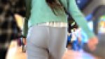 【４K・高画質】#52 彼女のムチ尻スケTバックを追いかけたら彼氏に怪しまれ走って逃げられました