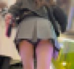 【再販】《４K・高画質》 No.1138「JK並みのミニ丈！！水玉とハミ肉をコラボレーションさせた美GAL」