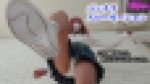 スレンダーなスポーツ娘の美脚パンチラ（4）ハイキックパンチラスローモーション