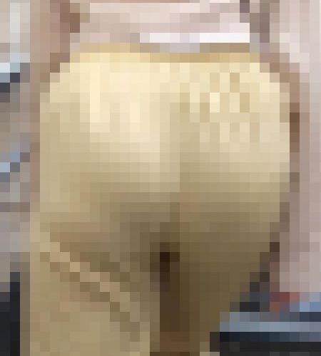 【再販】プリケツに張り付いたパンツから透けちゃっている下着がとにかくエロい！