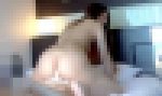 モデル体型のスレンダー美女の凄い腰振り騎乗位！最後はタップリ生中出し♪(サブアングルver)
