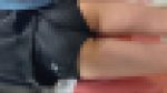 【再販】おすすめだよ！ホットパンツからお尻がはみ出ているギャルの動画？(/ω＼)