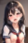 二次元制服美少女に大量ぶっかけ