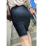 【466】目が離せないピンクブラウス美人OLさんのタイトスカートに迫る！