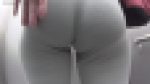【再販】エレベーターでこっそりとお尻にタッチｗグレーレギンスピタパンお姉さん【激ヤバ動画】街撮り編 1019と1018セット販売