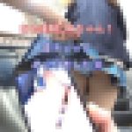 超美脚JKちゃん！青チェックめくりました⑱