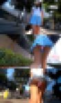 【ミニスカ探訪】美脚スレンダー女子の西日に染まる美尻パンチラ！