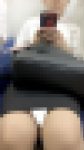 (電車対面）(顔出し）暑くて上着を脱いじゃったリクスーお姉さん…純白のブラウスにムチムチのボディを包み込んで…無防備になっちゃう