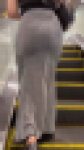 【再販】《４K・高画質》 No.1270「インナーの透け感がエロい！ガッチリ肉付きヒップのGAL」