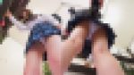 雑貨屋ローアン隠撮 vol.5 色白スラリ美脚JKを前から後から2カメ同時逆さ撮り＋しゃがみ・スマホ差込み綿P2日分