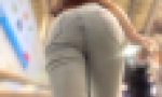 上玉お姉さんのエロケツを下から堪能！人気のスキニーデニムからパッツン尻を突き出し浮き出るクロッチで♂を誘惑!