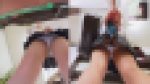 雑貨屋ローアン隠撮 vol.6 黒髪色白クール美脚JKを前から後から2カメ同時逆さ撮り＋しゃがみ・スマホ差込みP2日分