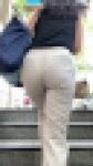 【再販】No.1328「上質スタイルOL現る！プリプリ美巨尻にパツパツに張り付くスラックス」
