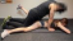 【逃げ場なし】吊り輪固定で立ちバック「やめてください…」嫌がりながらも濡れまくる矛盾 大満足の大量ぶっかけ
