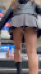 【再販】《４K・高画質》 No.1341「ナプキンがブラブラ！谷間もエロい金髪GALのミニスカ姿」